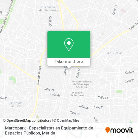 Mapa de Marcopark - Especialistas en Equipamiento de Espacios Públicos