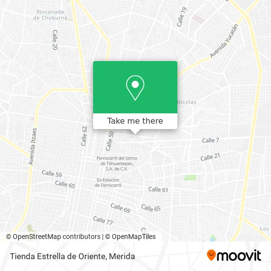 Tienda Estrella de Oriente map