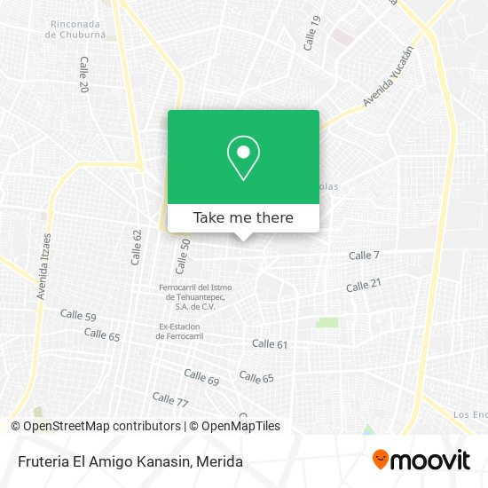 Fruteria El Amigo Kanasin map
