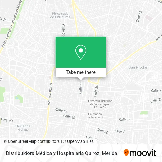 Distribuidora Médica y Hospitalaria Quiroz map
