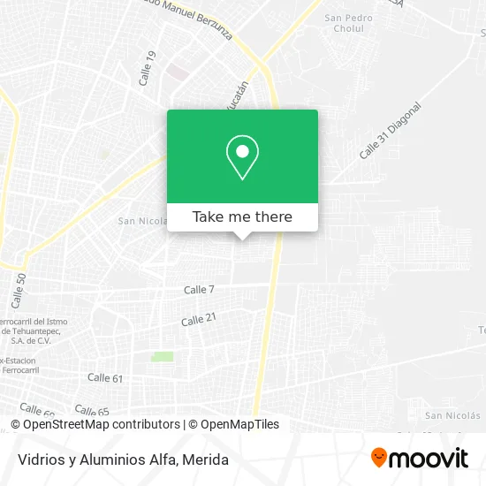 Vidrios y Aluminios Alfa map