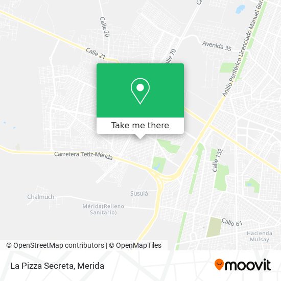 La Pizza Secreta map