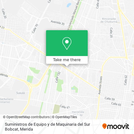 Suministros de Equipo y de Maquinaria del Sur Bobcat map