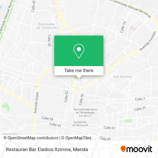 Mapa de Restauran Bar Eladios Itzimna