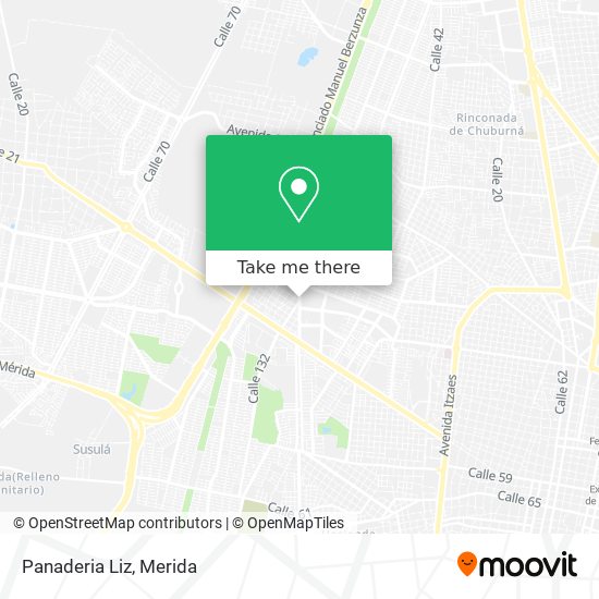 Mapa de Panaderia Liz
