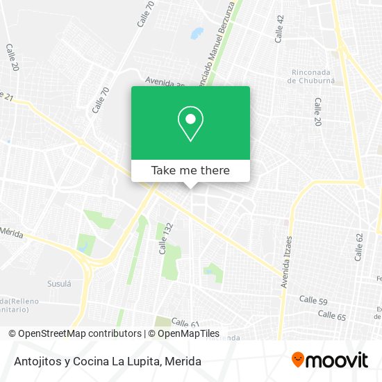 Mapa de Antojitos y Cocina La Lupita