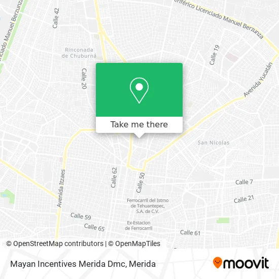 Mayan Incentives Merida Dmc map
