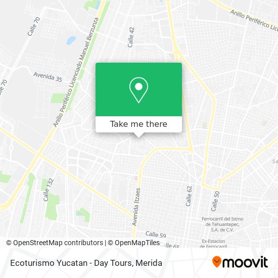 Ecoturismo Yucatan - Day Tours map