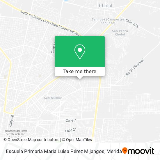 Mapa de Escuela Primaria María Luisa Pérez Mijangos