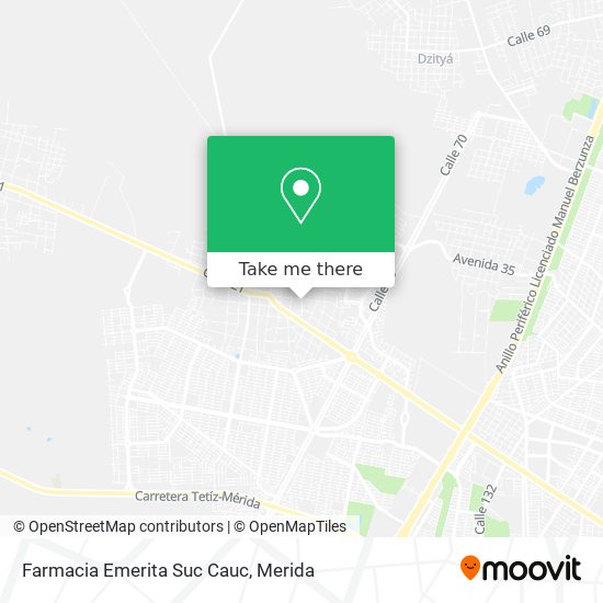 Mapa de Farmacia Emerita Suc Cauc
