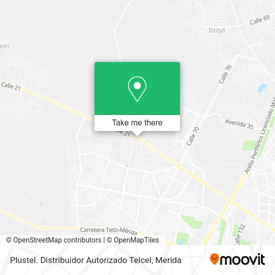Mapa de Plustel. Distribuidor Autorizado Telcel