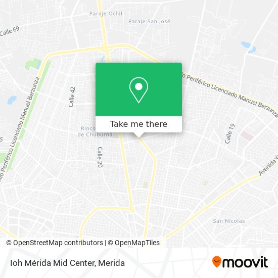 Ioh Mérida Mid Center map