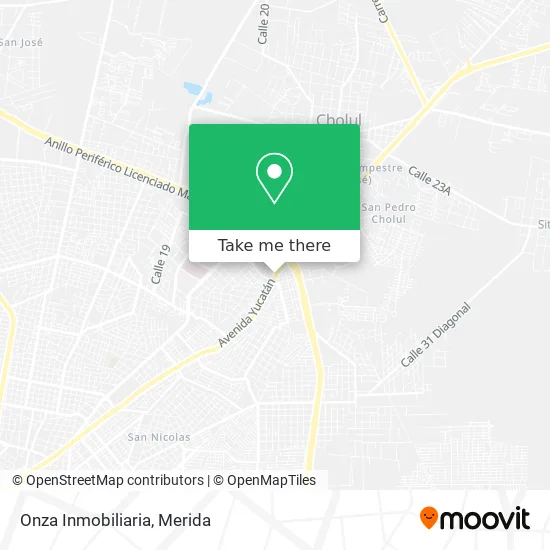 Onza Inmobiliaria map
