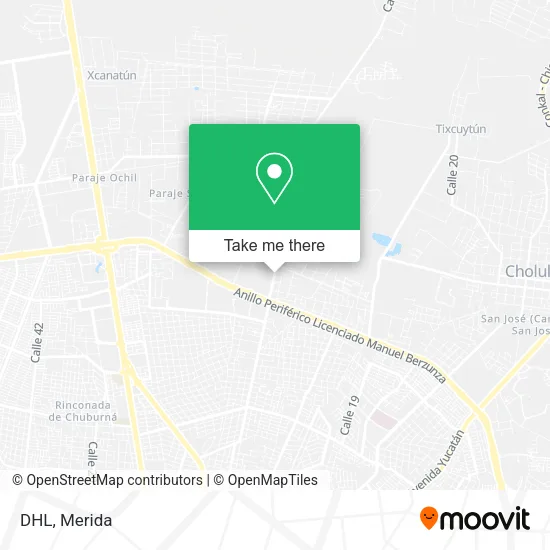 Mapa de DHL
