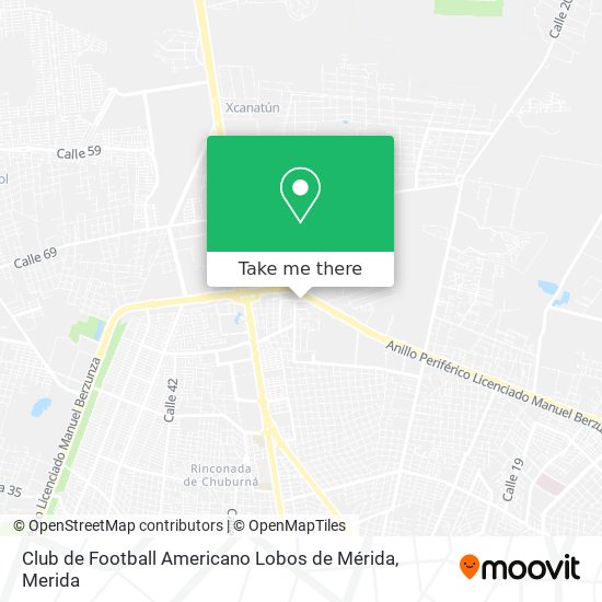 Club de Football Americano Lobos de Mérida map