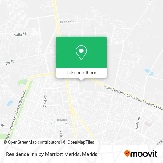Mapa de Residence Inn by Marriott Merida