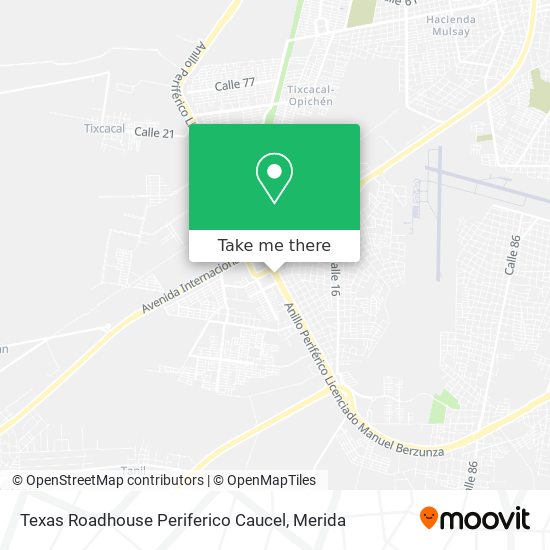 Mapa de Texas Roadhouse Periferico Caucel
