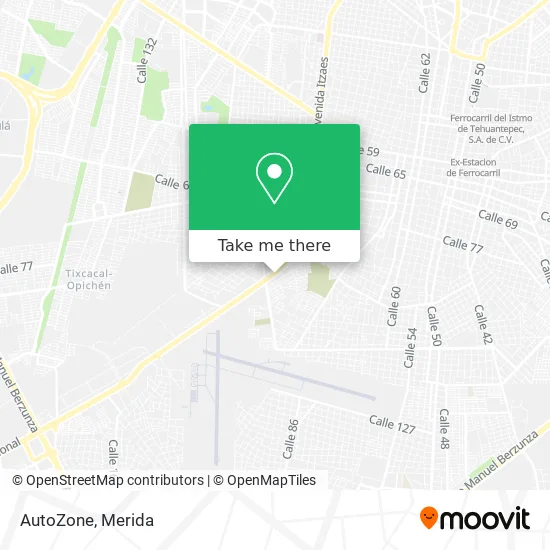 Mapa de AutoZone