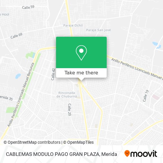 Mapa de CABLEMAS MODULO PAGO GRAN PLAZA