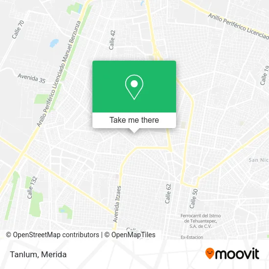 Mapa de Tanlum