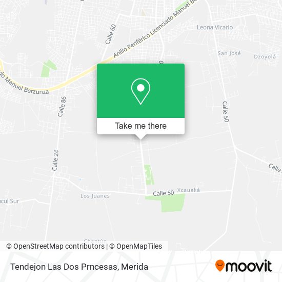 Tendejon Las Dos Prncesas map