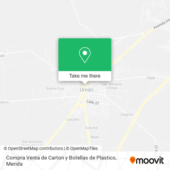 Mapa de Compra Venta de Carton y Botellas de Plastico