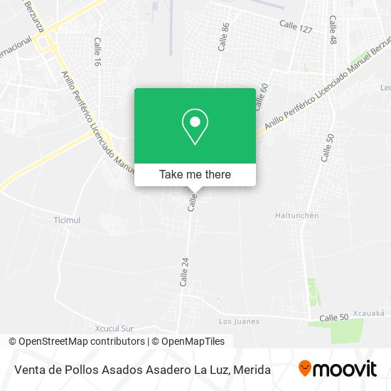 Mapa de Venta de Pollos Asados Asadero La Luz