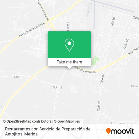 Restaurantes con Servicio de Preparación de Antojitos map