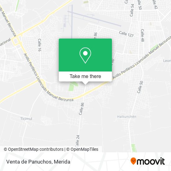 Venta de Panuchos map