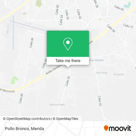 Pollo Bronco map