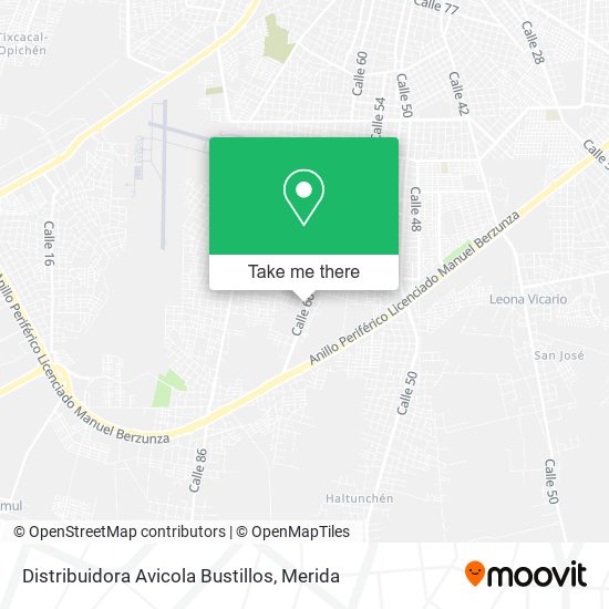 Mapa de Distribuidora Avicola Bustillos