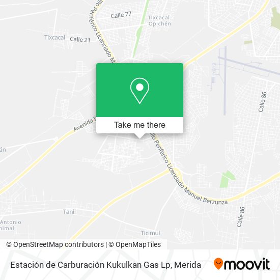 Estación de Carburación Kukulkan Gas Lp map