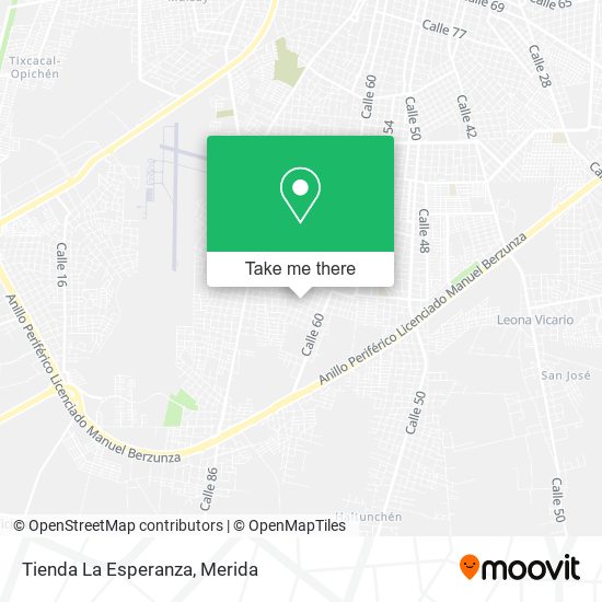 Mapa de Tienda La Esperanza