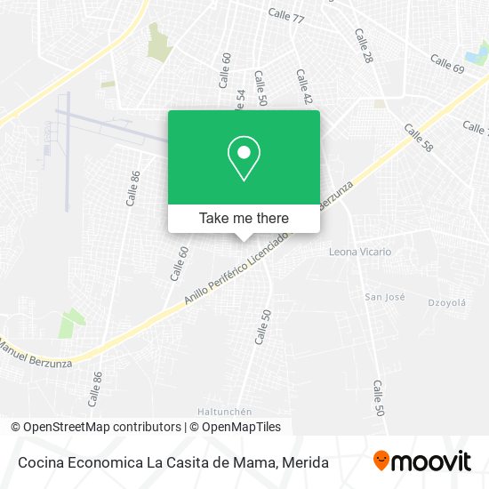 Mapa de Cocina Economica La Casita de Mama