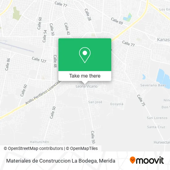 Mapa de Materiales de Construccion La Bodega