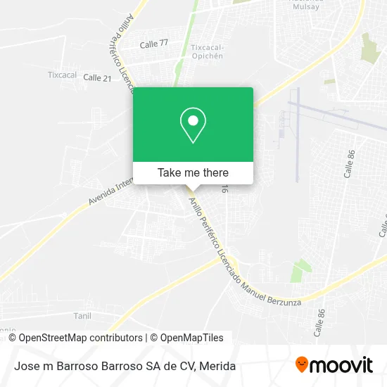 Jose m Barroso Barroso SA de CV map
