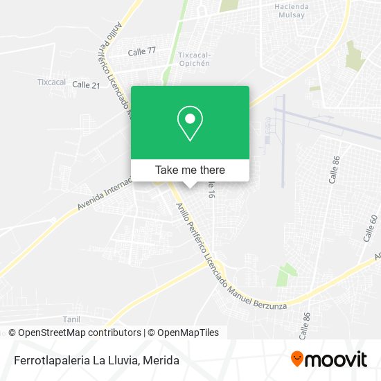 Ferrotlapaleria La Lluvia map