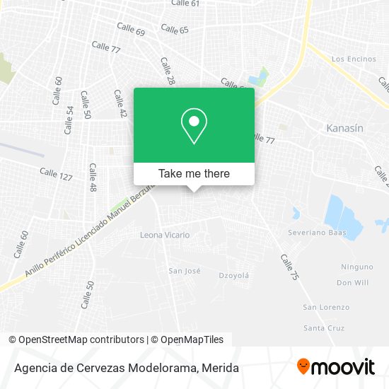 Agencia de Cervezas Modelorama map