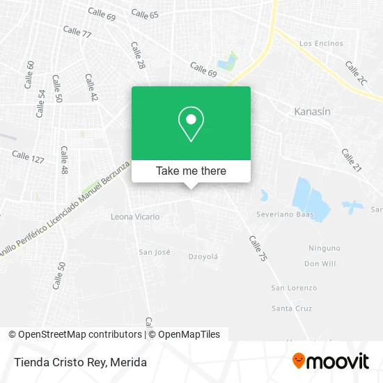 Mapa de Tienda Cristo Rey