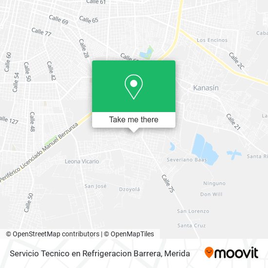 Servicio Tecnico en Refrigeracion Barrera map