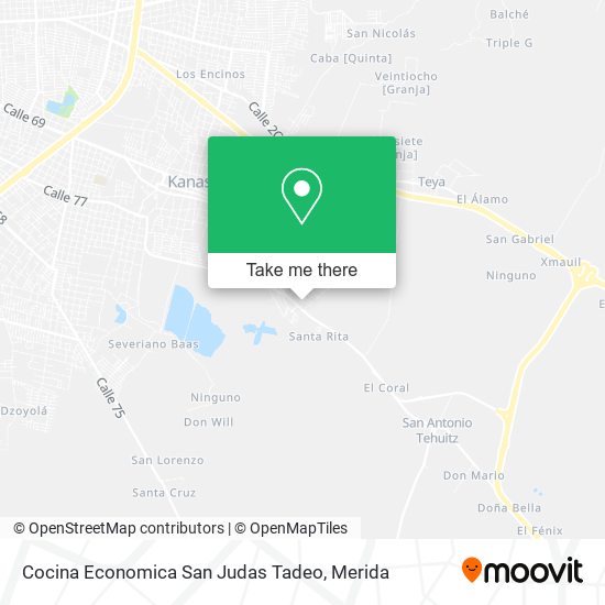 Mapa de Cocina Economica San Judas Tadeo