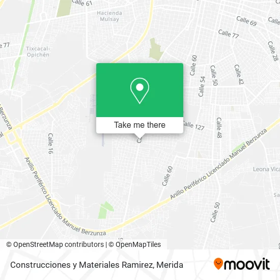 Mapa de Construcciones y Materiales Ramirez