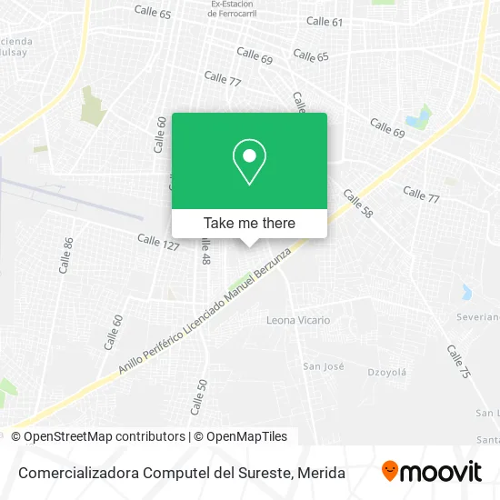 Comercializadora Computel del Sureste map