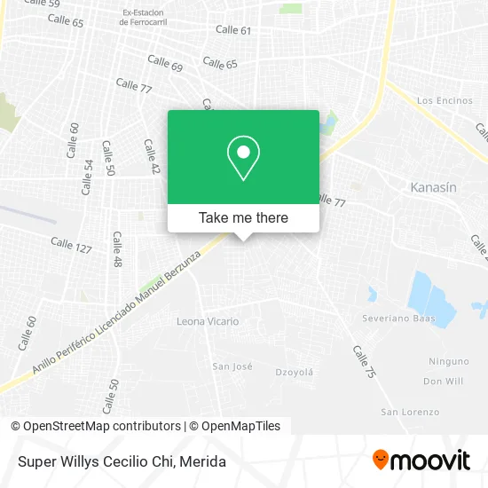 Mapa de Super Willys Cecilio Chi