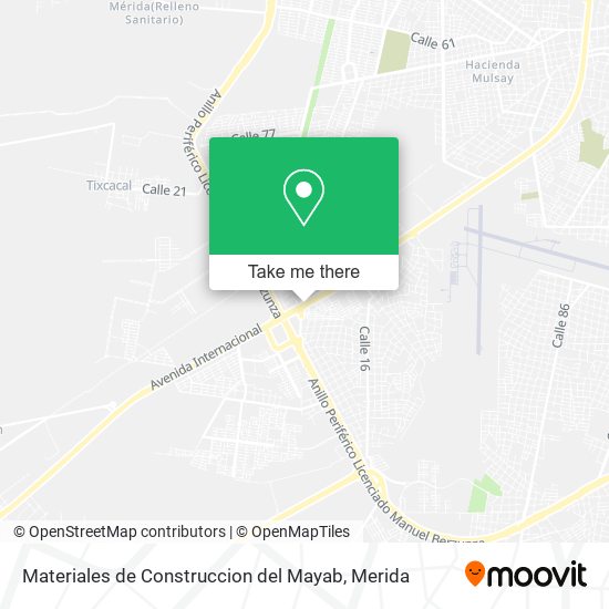 Mapa de Materiales de Construccion del Mayab