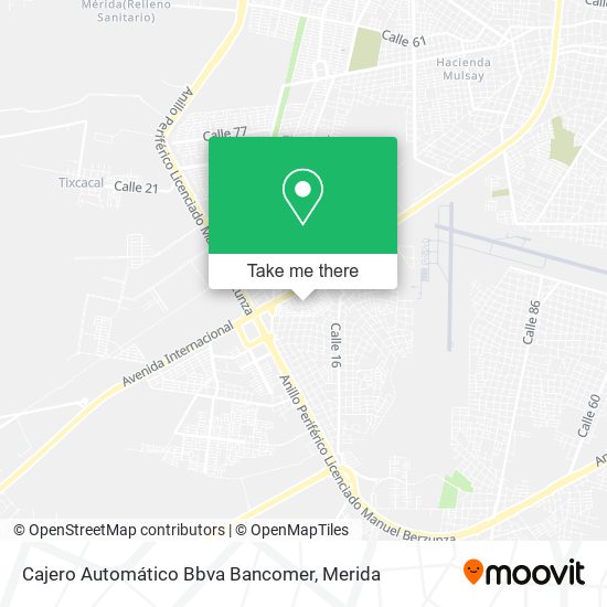 Cajero Automático Bbva Bancomer map