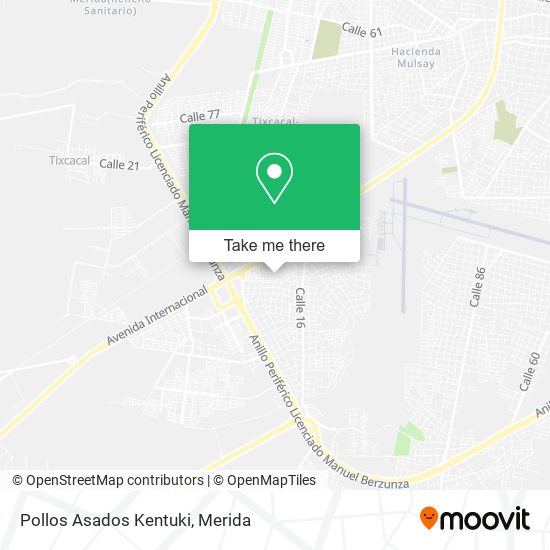 Mapa de Pollos Asados Kentuki