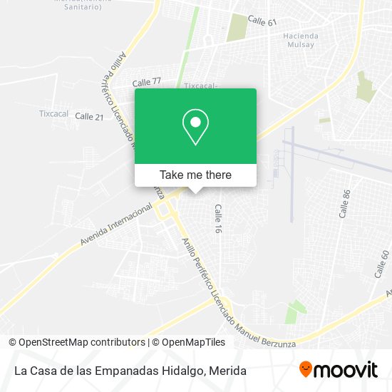 La Casa de las Empanadas Hidalgo map