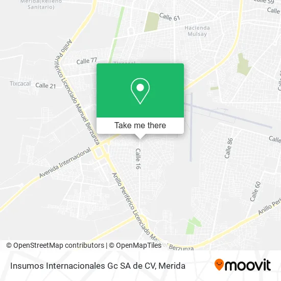 Insumos Internacionales Gc SA de CV map