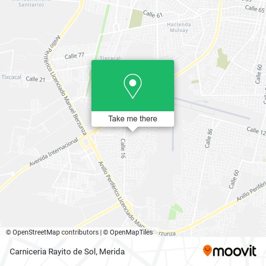 Mapa de Carniceria Rayito de Sol
